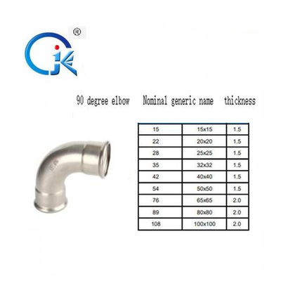 SS304 SS304L دفع صالح تركيبات ضغط V الملف الشخصي ذكر أنثى موصل مترابطة