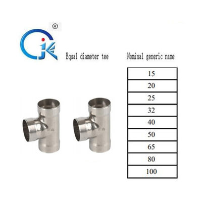 DN20-N100 الفولاذ المقاوم للصدأ مواسير السباكة Tee M TYPE Press Fittings