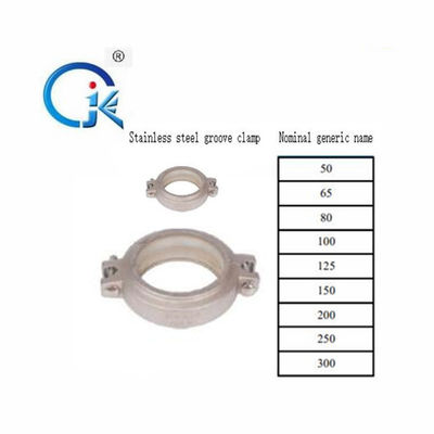 OEM 2Mpa الأنابيب شفة الفولاذ المقاوم للصدأ مخدد تركيبات مزورة 304 SS Weld Clamp