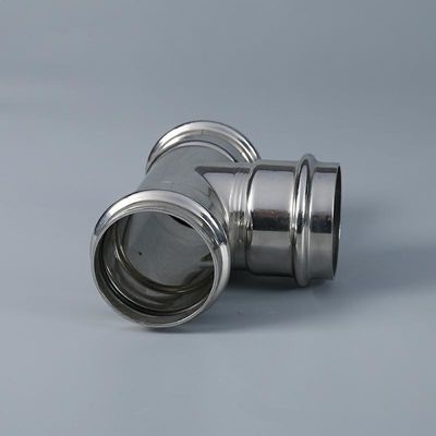 DN20-N100 الفولاذ المقاوم للصدأ مواسير السباكة Tee M TYPE Press Fittings