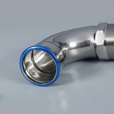 ISO9001 DN15 45 درجة مواسير ، 45 درجة الفولاذ المقاوم للصدأ الأنابيب الانحناء