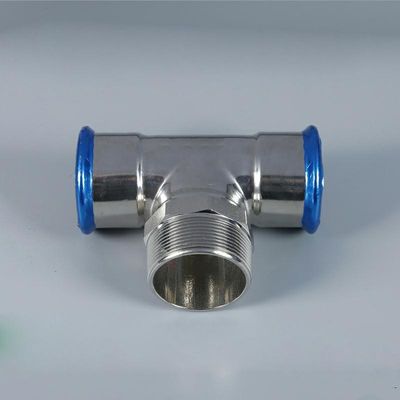 DN20-N100 الفولاذ المقاوم للصدأ مواسير السباكة Tee M TYPE Press Fittings